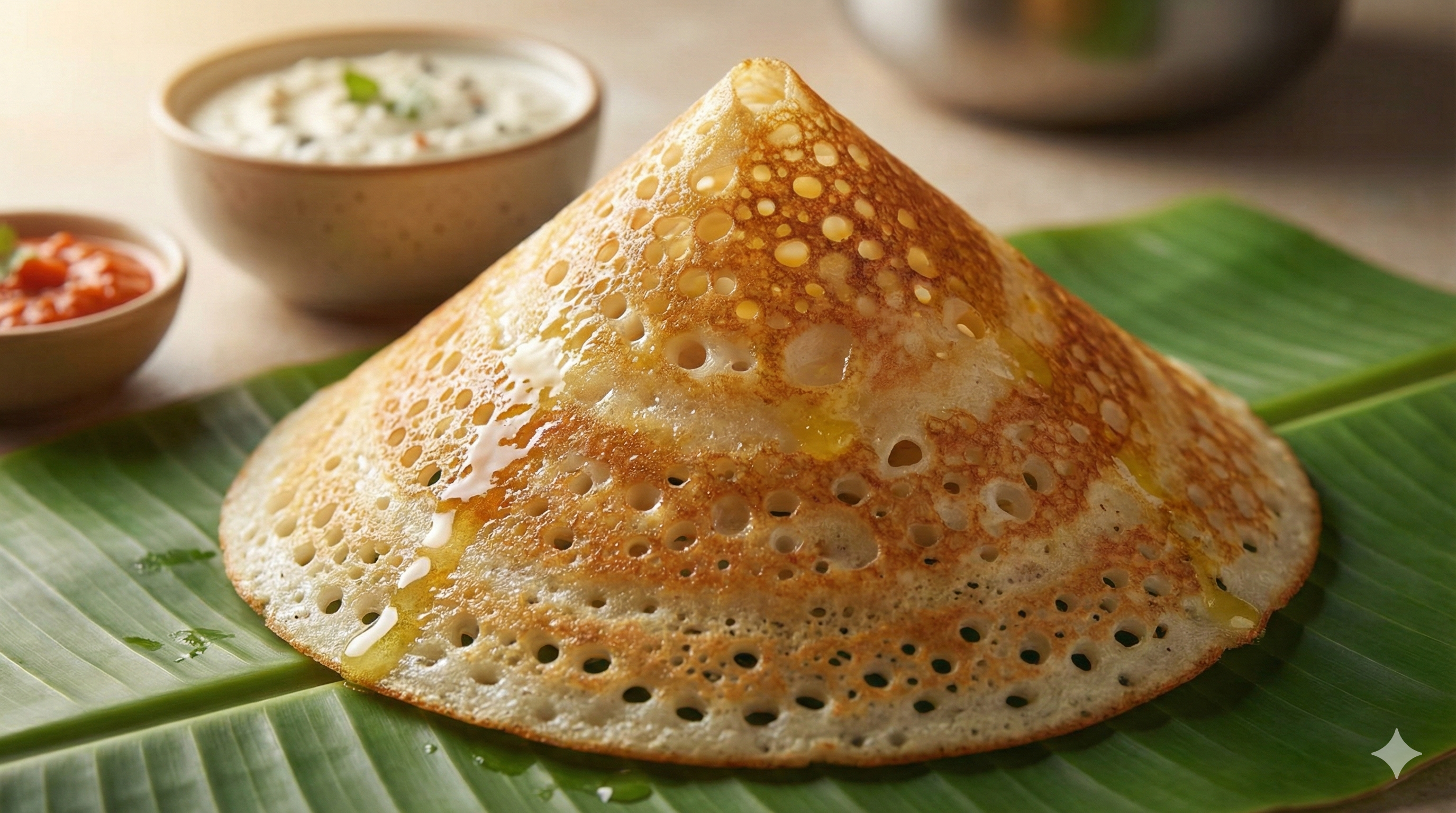 Dosa cooking texture